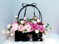 Луксозна чанта FOR YOU с рози, снимка 1 - Изкуствени цветя - 33291395