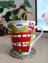 оригинална дизайнерска чаша Лондон, за кафе или чай, снимка 1 - Чаши - 42029879