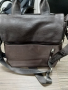 Мъжка чанта естествена кожа и текстил, снимка 1 - Чанти - 36249945