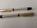 Комплект писалка и химикал със сребърно покритие, снимка 1 - Антикварни и старинни предмети - 42707322