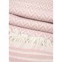 #Шалте с ресни в #розово , снимка 1 - Покривки за легло - 41859528