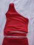 Пола и бюстие червен цвят, снимка 3