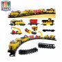 Toy State - Влак с релси и строителни машини CAT 55650