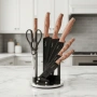 Комплект ножове Cheffinger – 8 части със стойка, точило и ножица за подредена и удобна кухня, снимка 9