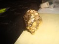 ПОЗЛАТЕН ПРЪСТЕН ЛЪВСКА ГЛАВА ГРИВА НЕРЪЖДАЕМА БЛАГОРОДНА СТОМАНА НОВ РЯДЪК МОДЕЛ 25033, снимка 5