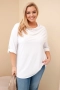 Дамска блуза Plus Size, свободна кройка, 14цвята, снимка 8