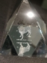 Стъклена пирамида със зодия Овен/ Aries, снимка 1 - Подаръци за рожден ден - 36072241