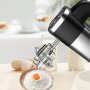 Нов Електрически ръчен миксер бъркалка 5 скорости Неръждаема стомана Кухня Дом, снимка 4