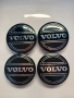 Капачки за джанти Волво черни декоративни тапи за джанти 55/60, снимка 1