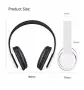 Безжични Bluetooth слушалки P47, Bluetooth 4.2+EDR, Вграден микрофон, MicroSD слот, MP3 плеър
, снимка 3