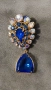 прекрасна ретро брошка от 60-те години на миналия век на Яблонекс Чехословакия , снимка 1