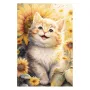 Пъзел Коте в слънчогледи (104 части) S_1239490, снимка 2