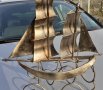 Стойка за бутилка с форма на кораб с платна, яхта, метална фигура - голяма от метал, снимка 13