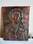 Страхотна Стара Медна Икона, снимка 1