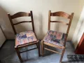 Столове дървени /масив/ с тапицерия на седалката - 8бр , снимка 7
