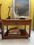 Ретро дървена маса/ шкаф на колелца , снимка 6