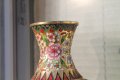 Китайска ваза месинг с емайл , снимка 9