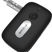 SIMOLIO Bluetooth AUX адаптер за кола, безжичен Bluetooth приемник 3,5 mm, снимка 1 - Аксесоари и консумативи - 44482969