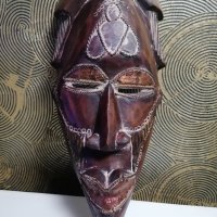 Дърворезба-автентична африканска маска, снимка 3 - Пана - 39429893