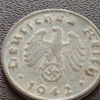 Две монети 1 райхспфенинг 1942г. / 2 райхспфенинг 1938г. Трети райх с СХВАСТИКА редки 31555, снимка 6 - Нумизматика и бонистика - 40649479