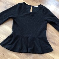 Черна блуза  тип риза , снимка 1 - Ризи - 40934718