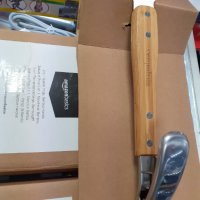 Amazon Basics 2 в 1 шпатула и щипка за барбекю с бамбукова дръжка, снимка 8 - Прибори за хранене, готвене и сервиране - 39302922