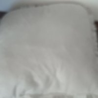 Възглавница с пухкава козина, квадратна форма, за хол, спалня, естествен цвят, 40x40 см, снимка 3 - Възглавници - 39150942