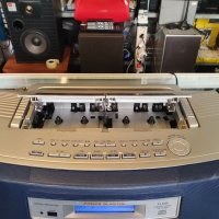 Радиокасетофон с две касети, диск, радио и aux. Panasonic RX-ED50 В отлично техническо и визуално съ, снимка 8 - Ресийвъри, усилватели, смесителни пултове - 38680944