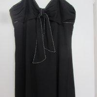 Дамска черна рокля размер 44 - 2XL, снимка 7 - Рокли - 41551154