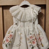 Бебешка рокля с флорален принт - JUNONA, снимка 4 - Бебешки рокли - 40419887
