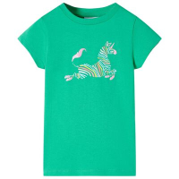 Детска тениска, зелена, 128(SKU:11062, снимка 1 - Детски тениски и потници - 44792368