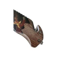 Сгъваем полуавтоматичен нож с резец за колани и шип за стъкло "Орел", снимка 9 - Ножове - 42111317