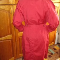Червен дамски шлифер , снимка 1 - Шлифери - 40068640