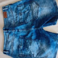 XL маркови къси дънкови гащи Denim Hunter , снимка 4 - Къси панталони и бермуди - 41340821