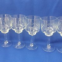 Кристали чаши за алкохол, високо столче, гравюра 6 бр, снимка 3 - Чаши - 39058358