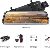 Огледало за автомобил с 2 камери – видеорегистратор и камера за задно виждане, снимка 7 - Аксесоари и консумативи - 41085181
