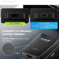 Carlinkit 3.0 2023 Wireless CarPlay Adapter, Compatible with All Factory Apple CarPlay Cars, CarPlay, снимка 4 - Аксесоари и консумативи - 41698373