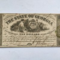 10 долара от Гражданската война на САЩ, снимка 1 - Нумизматика и бонистика - 34430377