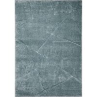 Модерен син килим с геометрични фигури - различни размери, снимка 5 - Килими - 42727380