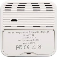 TH06 WiFi интелигентен термометър хигрометър, голям LCD дисплей, USB Захранване, 0℃~60℃ 0%~99% RH, снимка 2 - Друга електроника - 41584101