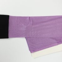 L нови лилави чорапи с ликра и черна плътна лента, снимка 5 - Бельо - 44340520