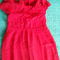 Calzedonia дълга червена рокля, снимка 4 - Рокли - 36375700