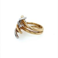 Златен дамски пръстен 6,93гр. размер:50 14кр. проба:585 модел:22168-6, снимка 2 - Пръстени - 44395042