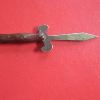 Старинен бронзов нож за писма , снимка 5 - Ножове - 35753600
