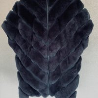 Луксозно палто-елек от чинчила, снимка 10 - Палта, манта - 36024737