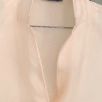 COS Швеция интересна блуза кроп-камбанка кайсиев цвят, снимка 3 - Корсети, бюстиета, топове - 42363326