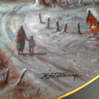 Порцелан чиния Tirschenreuth Feldkamp Germany Limited Edition 1994 6816A, снимка 5 - Колекции - 44840974
