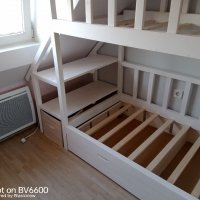 Двуетажно детско легло, снимка 2 - Мебели за детската стая - 35770646