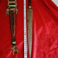 Стара Голяма СУДАНСКА КАМА , Нож, снимка 4 - Антикварни и старинни предмети - 41832117