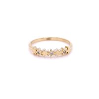 Златен дамски пръстен 1,47гр. размер:53 14кр. проба:585 модел:21926-4, снимка 1 - Пръстени - 44298116